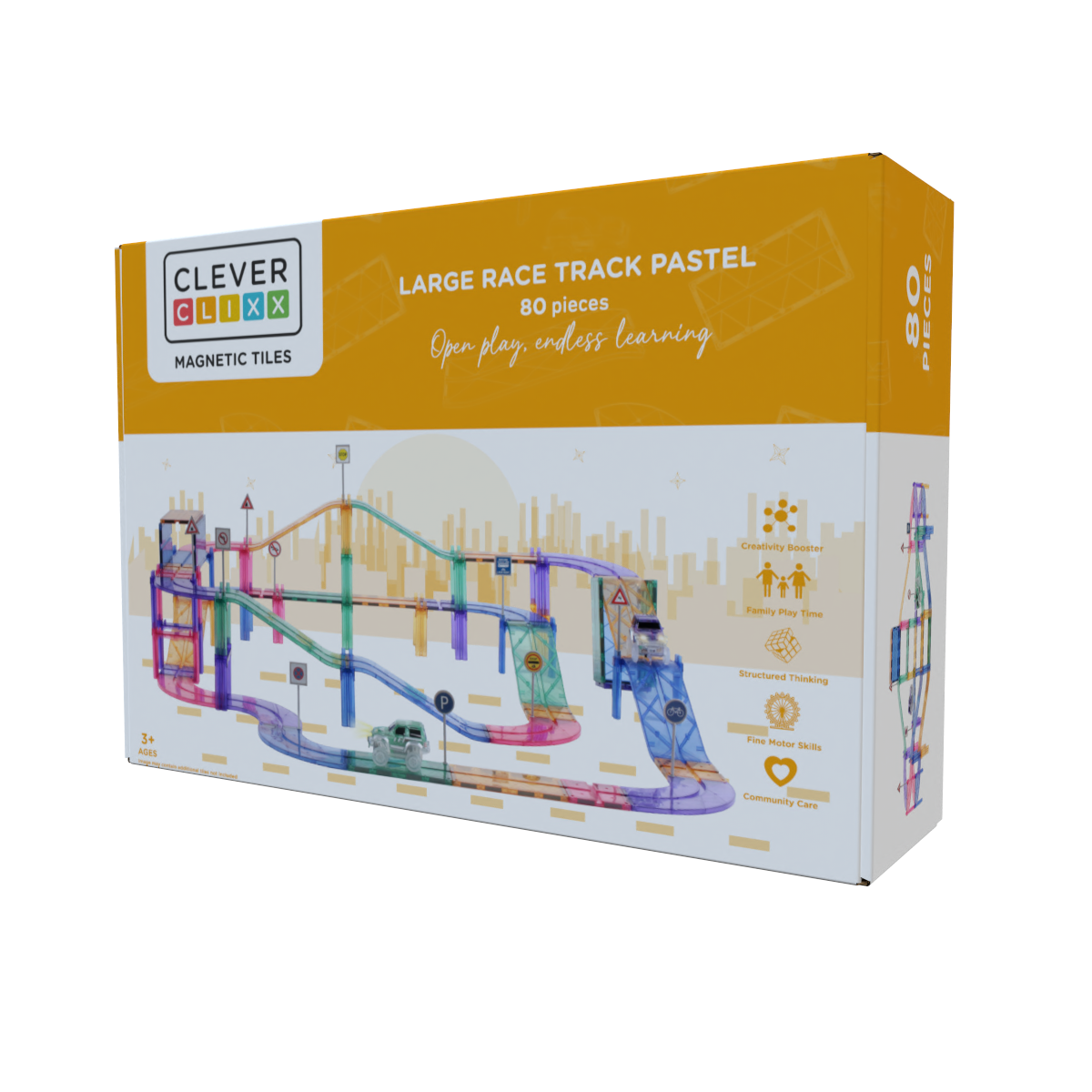 Cleverclixx Large Race Track Pastel I 80 pieces