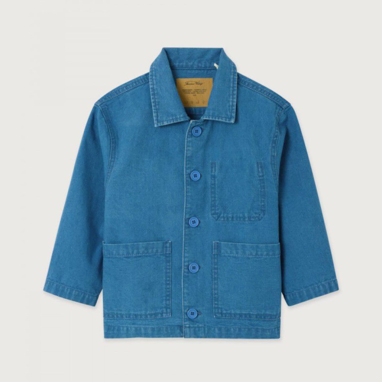 Blauwe jeans jas hemd van American Vintage Kids