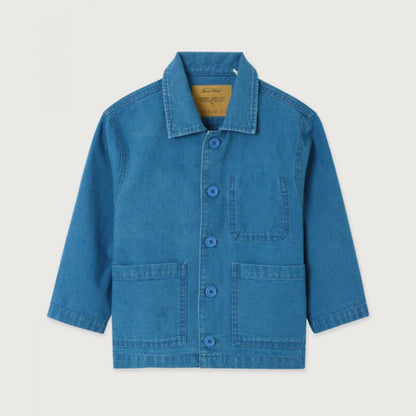 Blauwe jeans jas hemd van American Vintage Kids