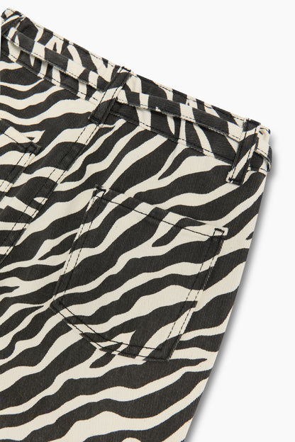 The New Society Dakota trouser zebra print