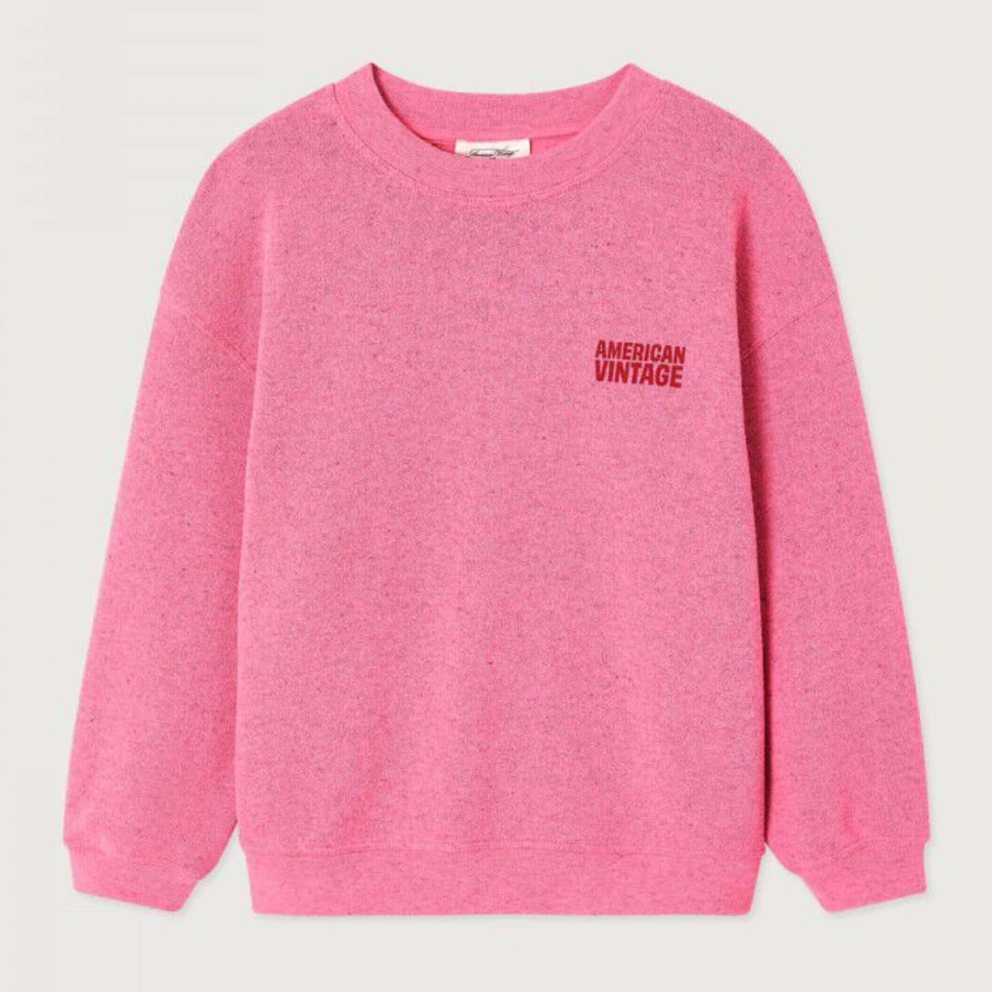 Zachte roze trui met fleece van het merk American Vintage Kids
