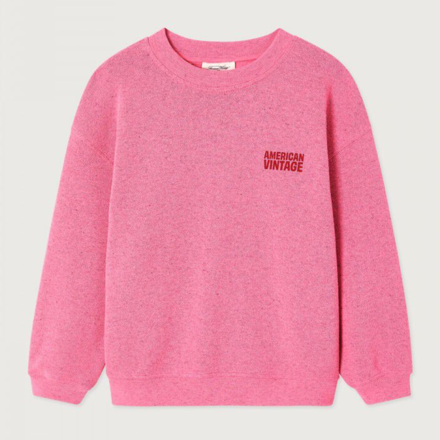 Zachte roze trui met fleece van het merk American Vintage Kids