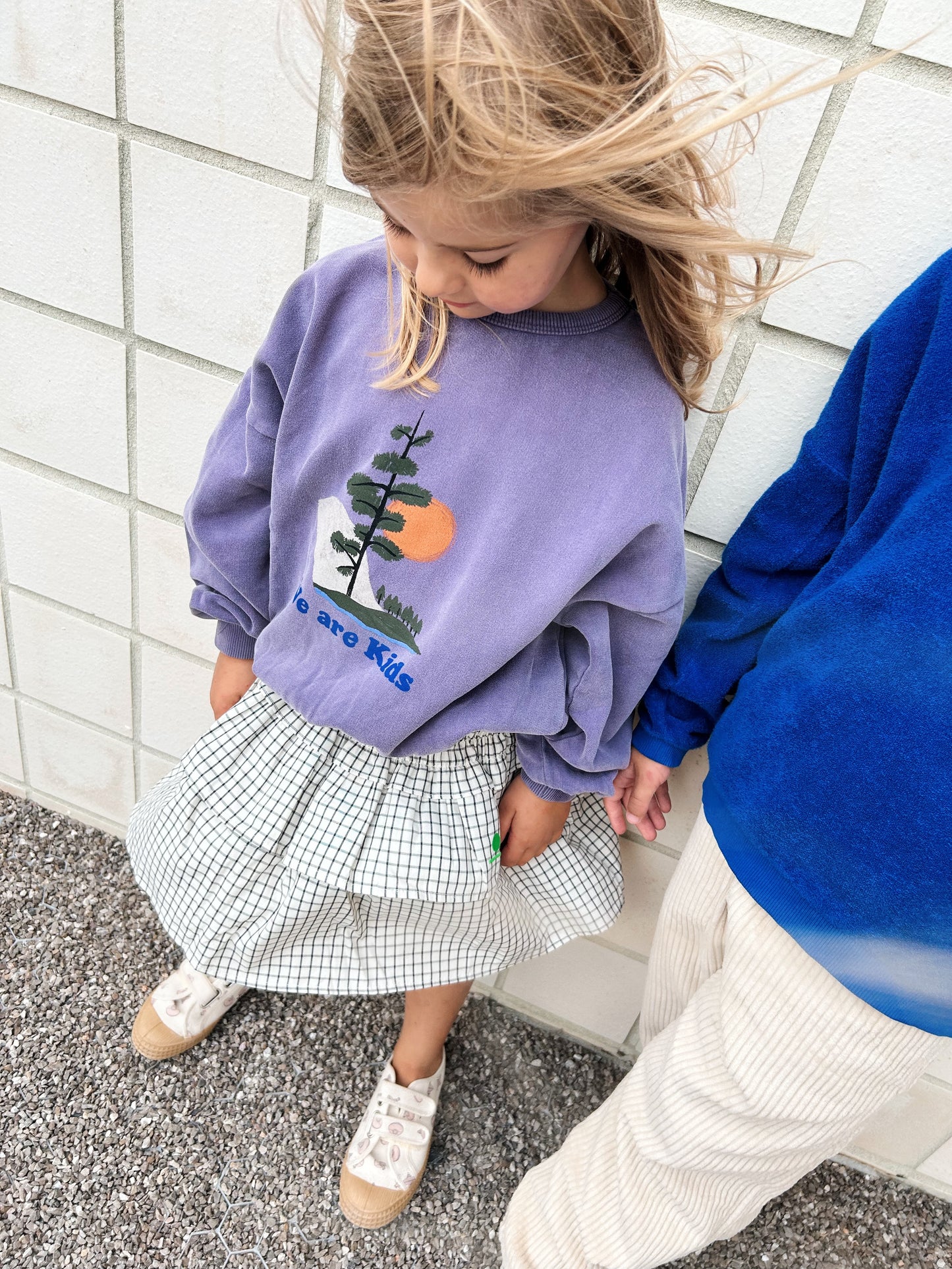 We Are Kids Jupe Leonie White and black CHECKS / 10-11Y