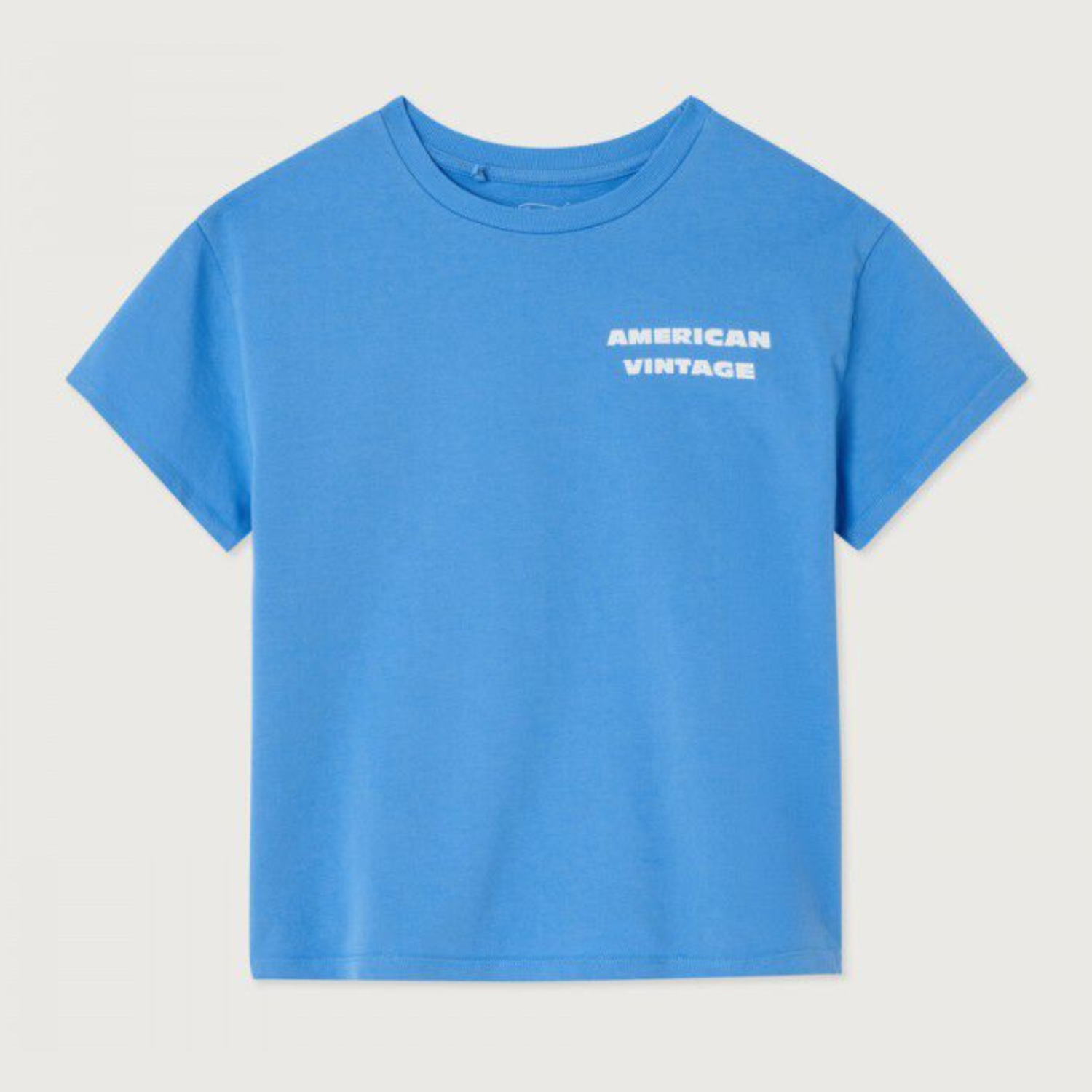 Blauwe T-shirt met tekening van American Vintage Kids