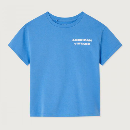 Blauwe T-shirt met tekening van American Vintage Kids