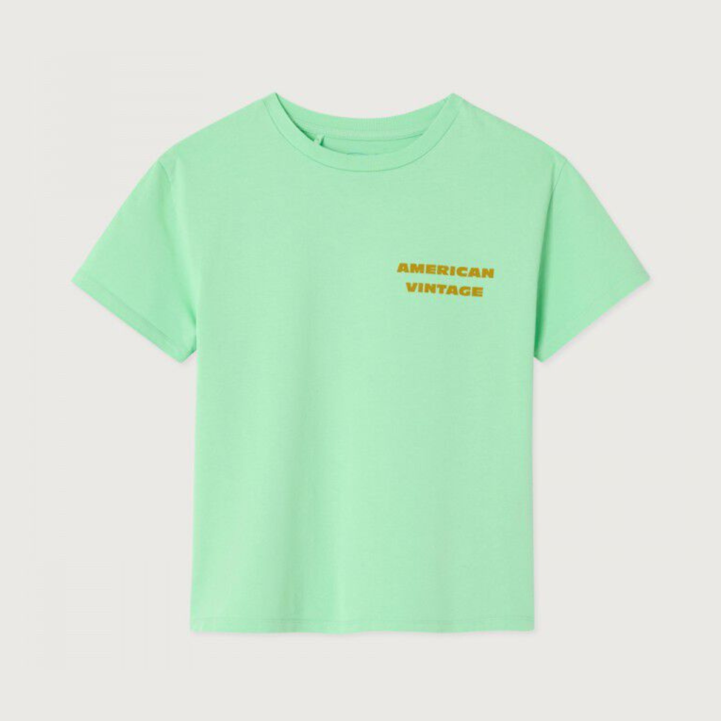 Munt groene T-shirt met ijsje van American Vintage Kids
