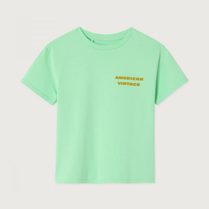 Munt groene T-shirt met ijsje van American Vintage Kids