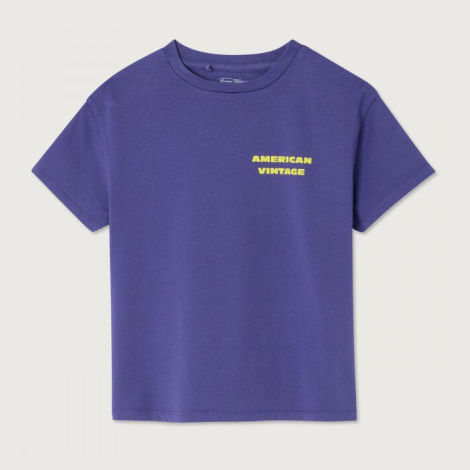 Paarse basic T-shirt van American Vintage Kids