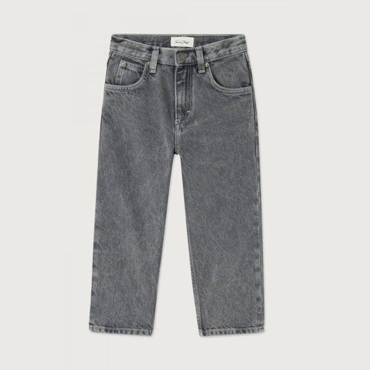 Donker grijze jeans broek recht model van American Vintage Kids