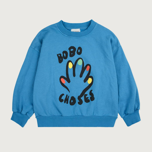 Bobo Choses HIGH FIVE sweatshirt blue
