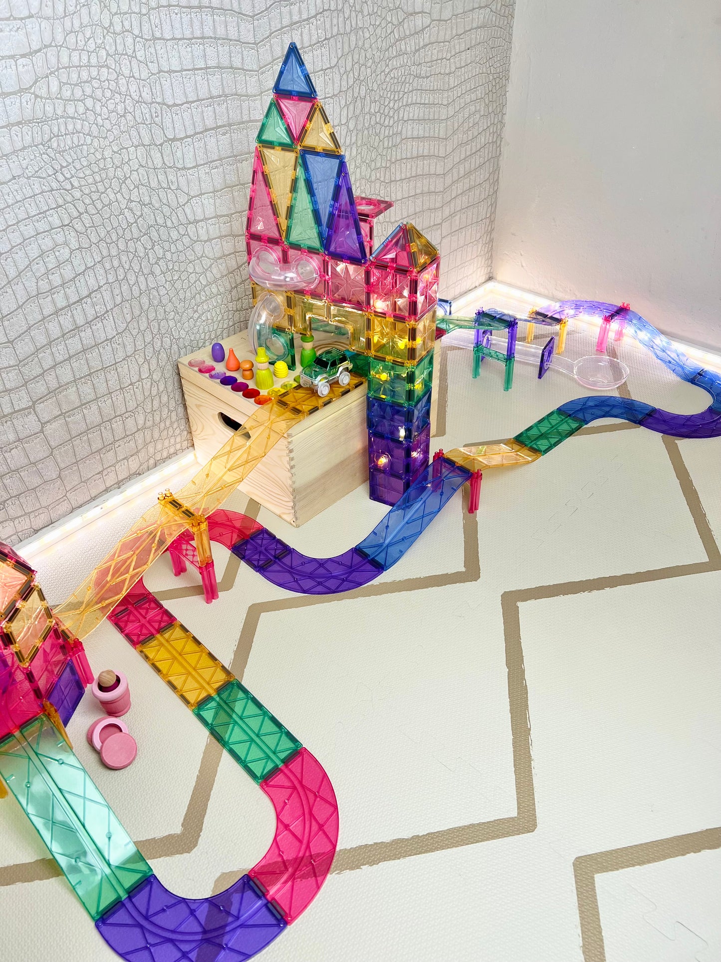 Cleverclixx Large Race Track Pastel I 80 pieces