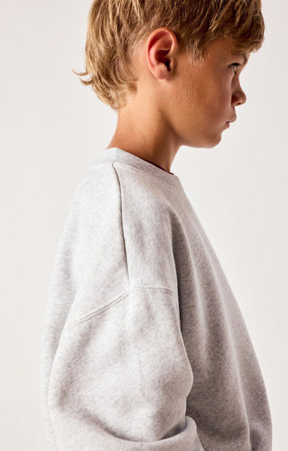 American Vintage Kids Baptown sweat heather grey