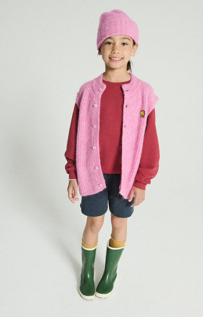 American Vintage Kids EAST beanie rose bubble chine