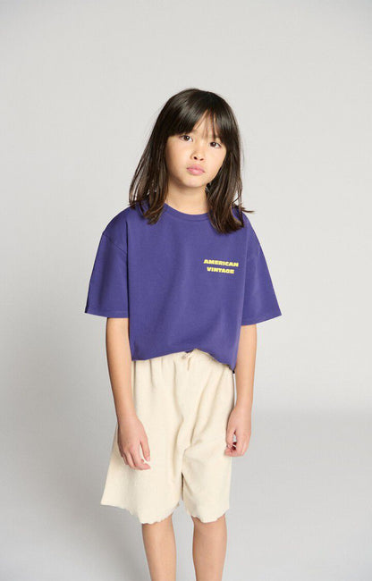 American Vintage Kids Fizvalley T-shirt vintage blueberry