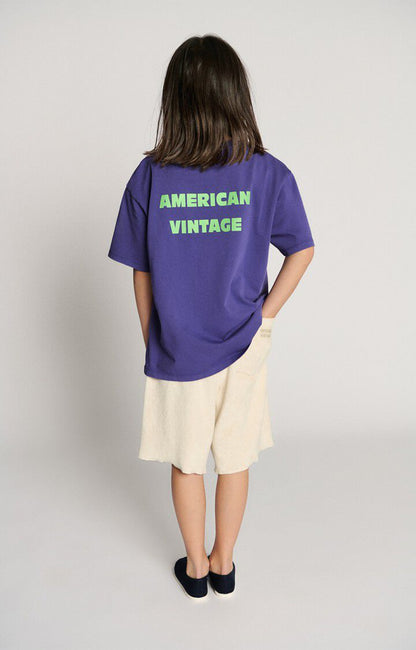American Vintage Kids Fizvalley T-shirt vintage blueberry