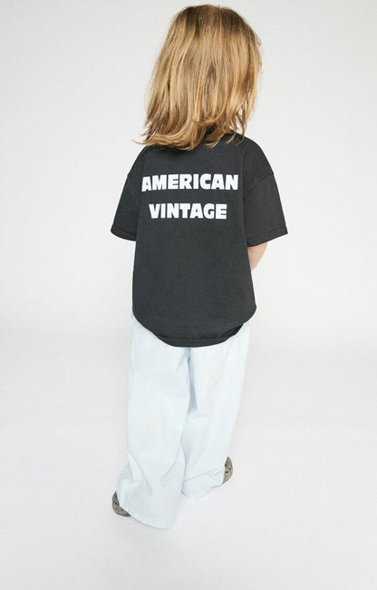 American Vintage Kids Fizvalley T-shirt black