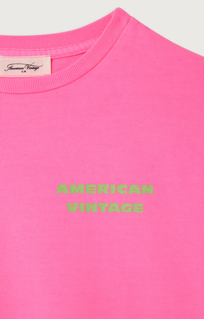 American Vintage Kids Fizvalley T-shirt rose fluo