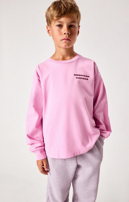American Vintage Kids Fizvalley t-shirt cotton candy