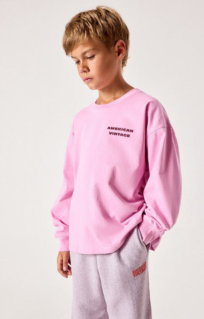 American Vintage Kids Fizvalley t-shirt cotton candy
