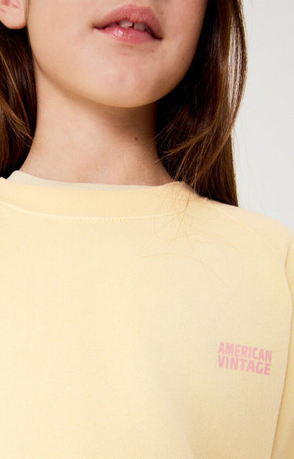 American Vintage Kids Izubird sweat vanille vintage