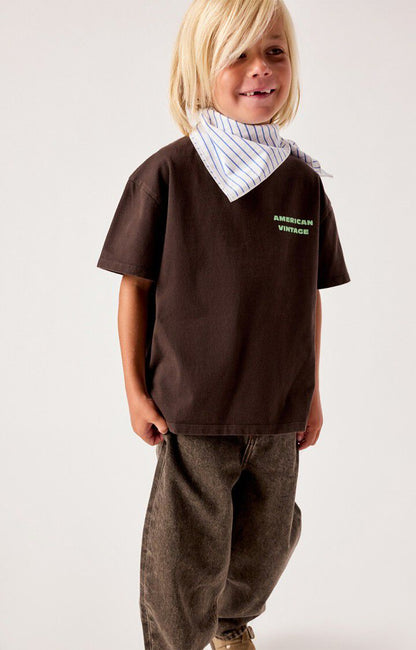 American Vintage Kids Balloon Jeans Oshow stone brown