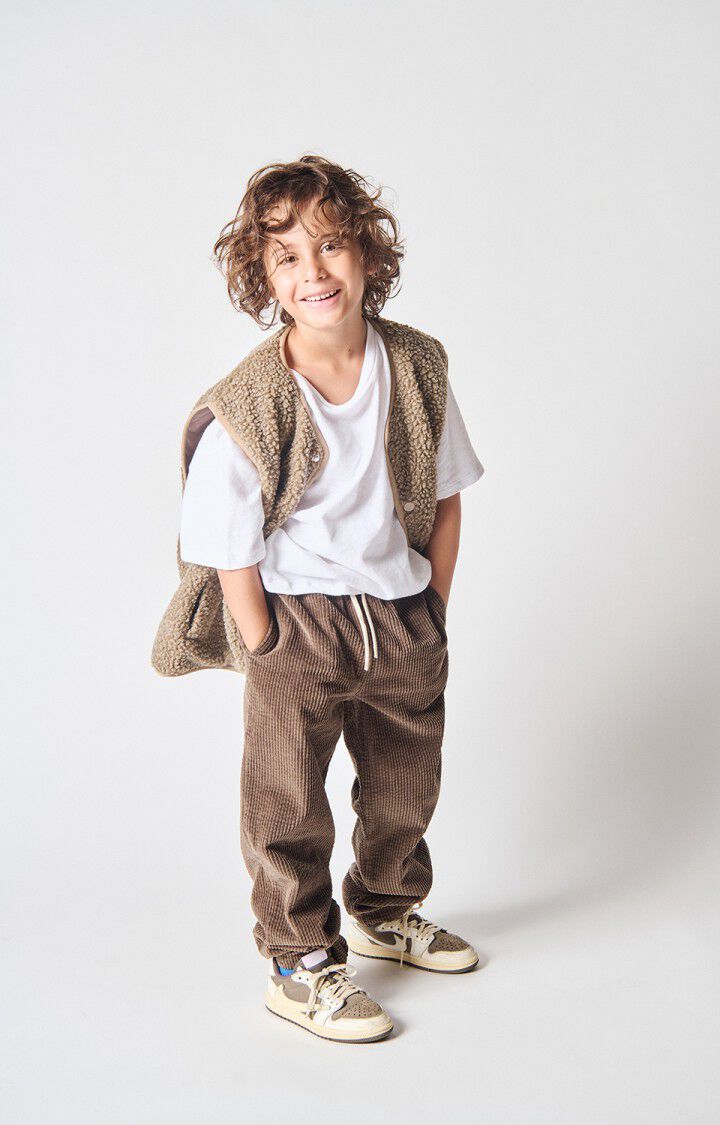 American Vintage Kids PADOW pantalon marron vintage