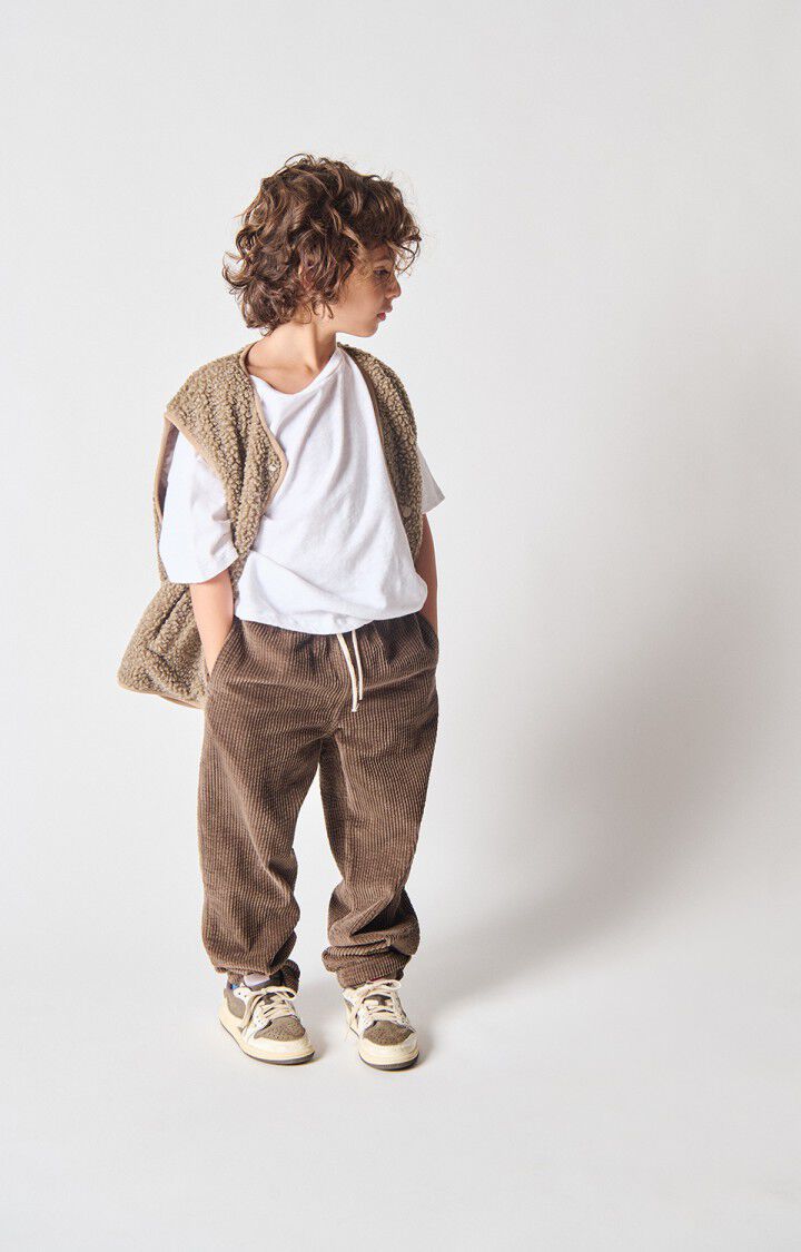 American Vintage Kids PADOW pantalon marron vintage