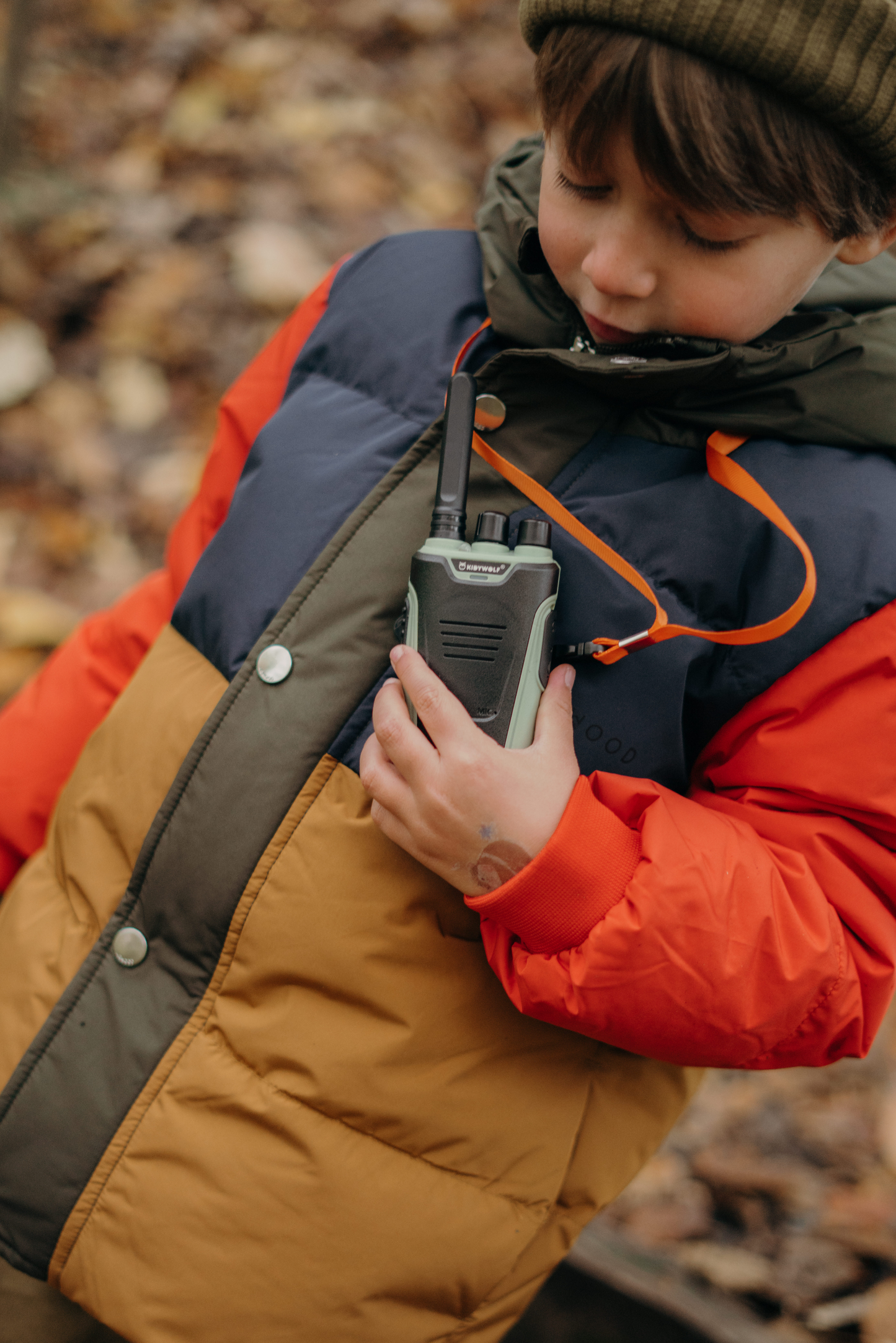 Kidywolf Kidytalk walkietalkies green and orange