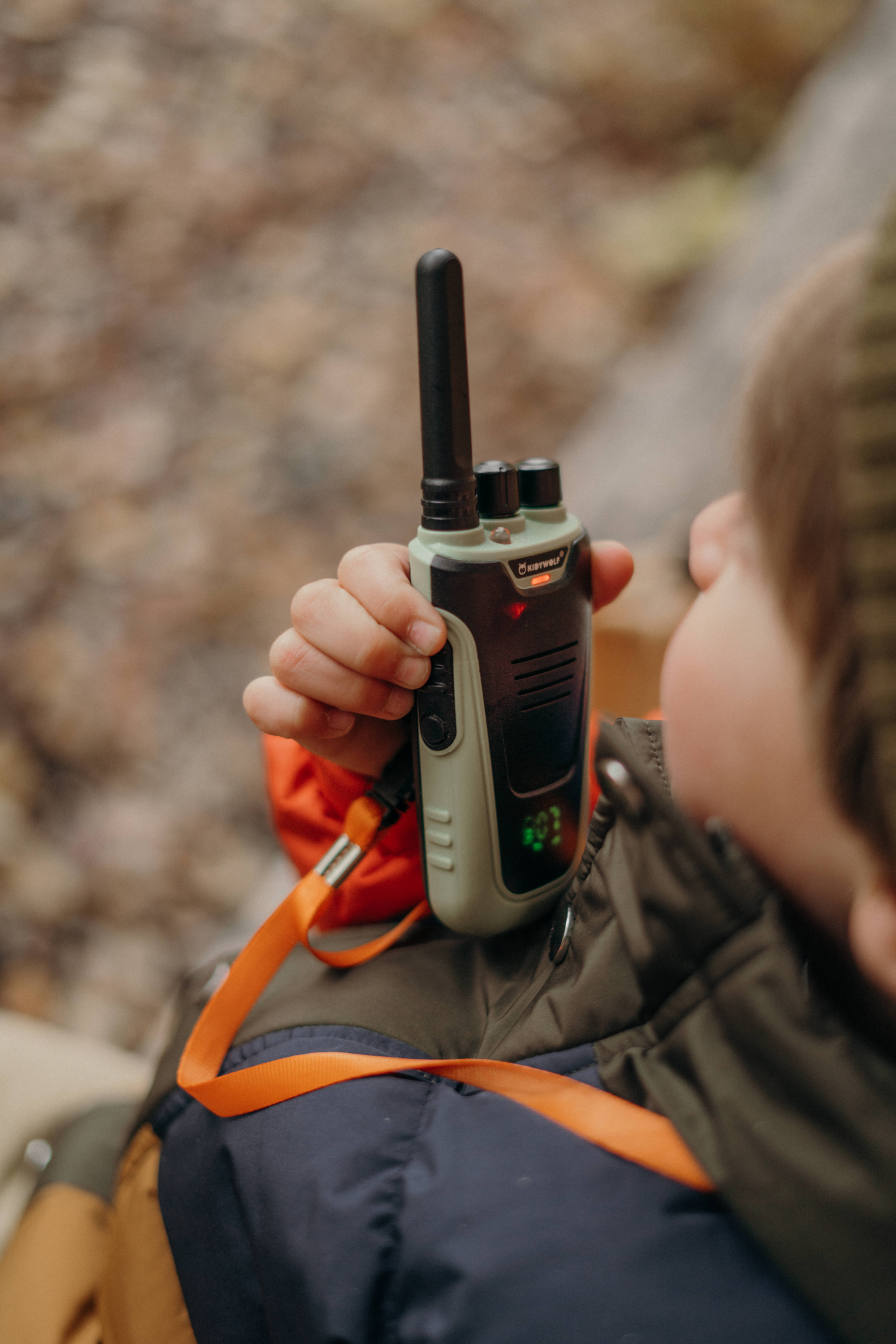 Kidywolf Kidytalk walkietalkies green and orange