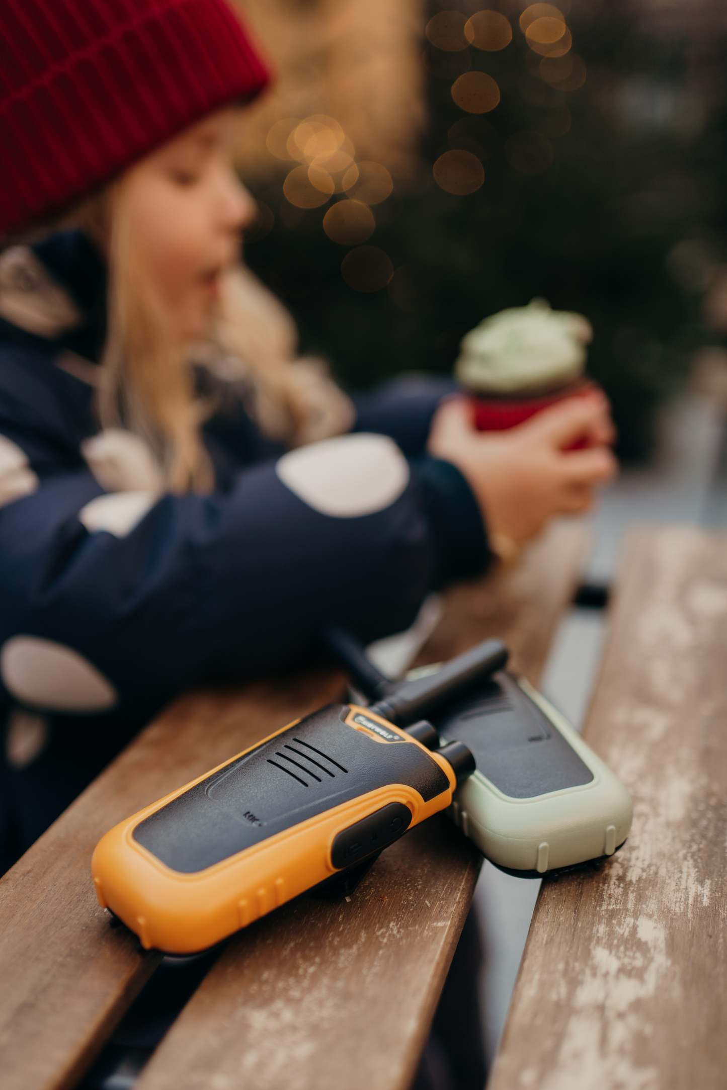 Kidywolf Kidytalk walkietalkies green and orange