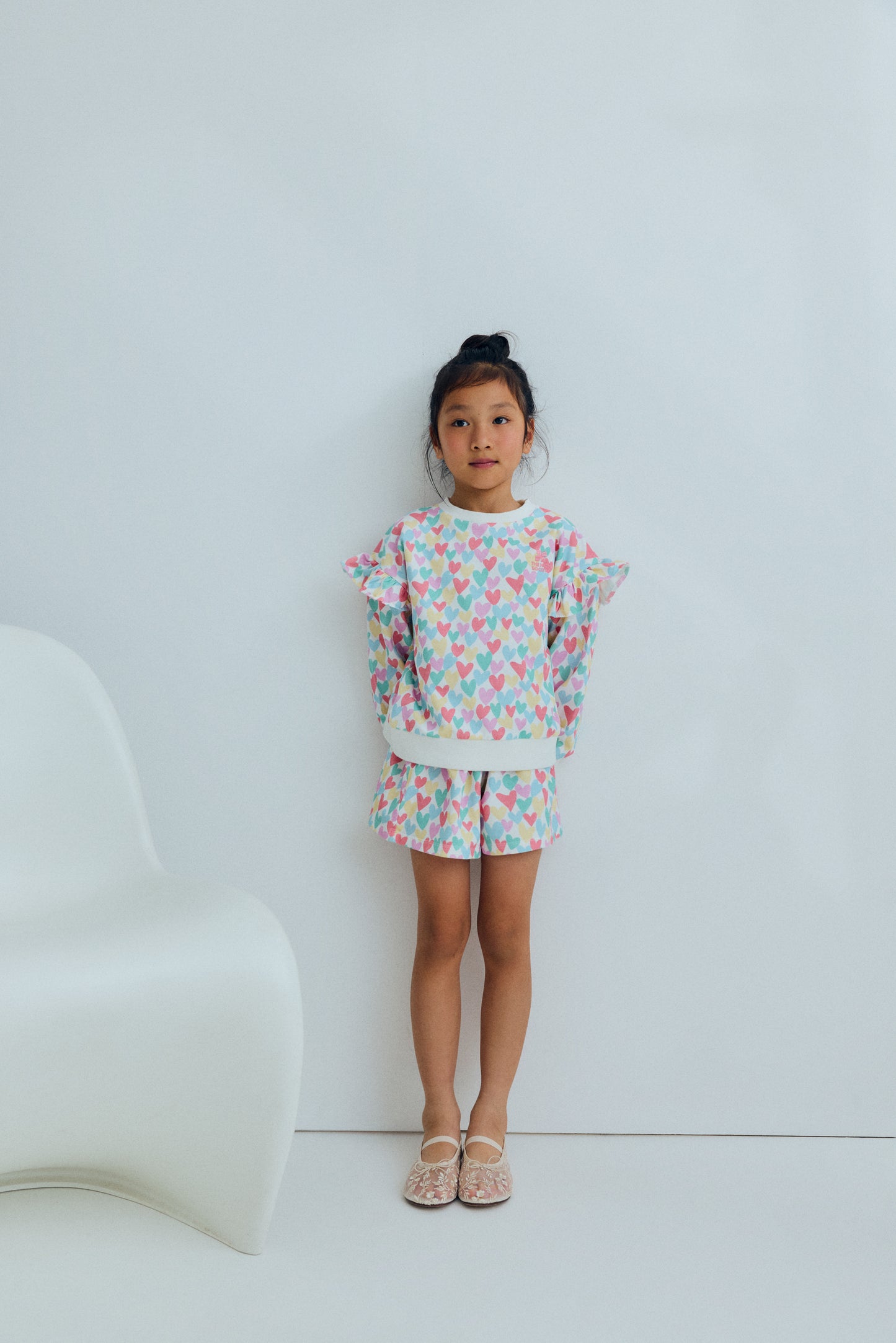 The New Society ANIS Sweatshirt hearts print