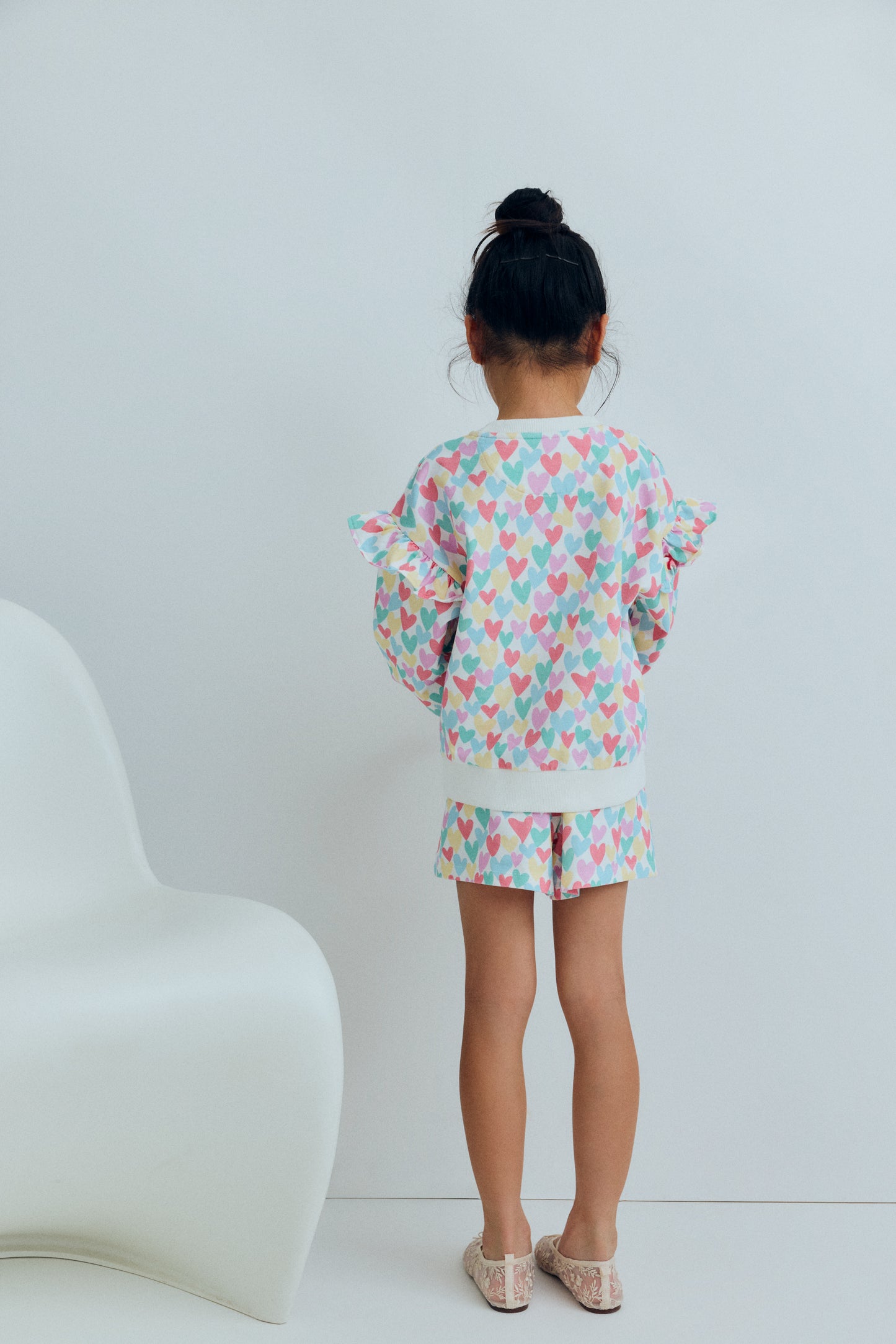 The New Society ANIS Sweatshirt hearts print
