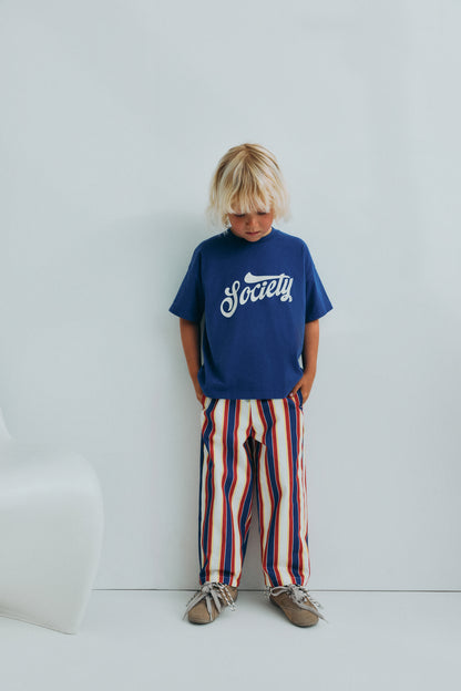 The New Society TILO T-shirt deep sea blue
