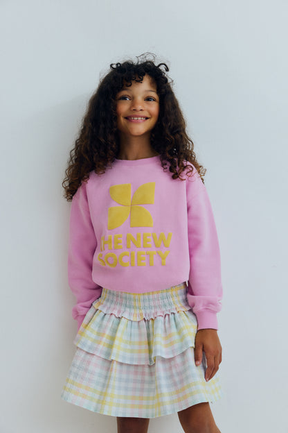 The New Society TNS LOGO Sweatshirt pink lavander