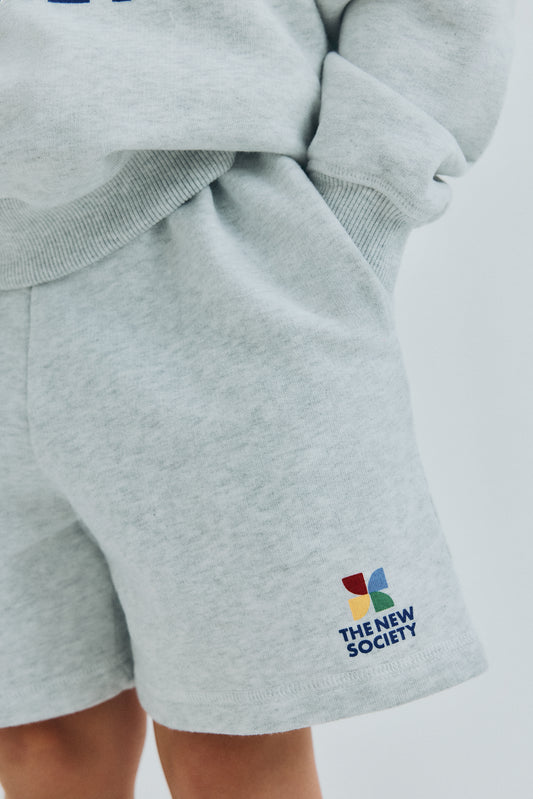 The New Society TNS LOGO Short light grey melange