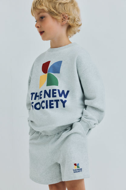 The New Society TNS LOGO Sweatshirt light grey melange