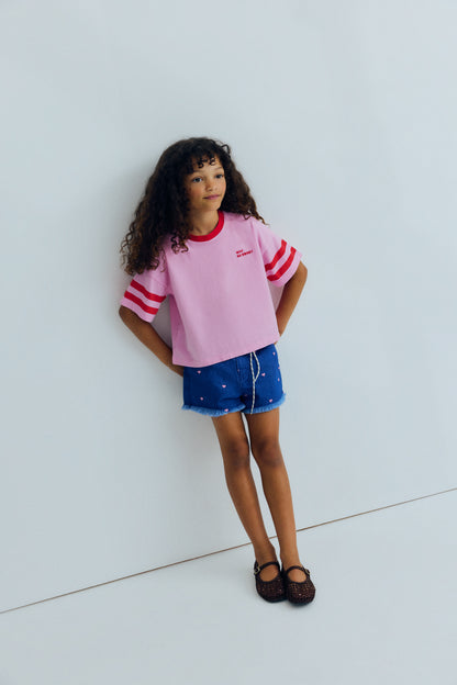 The New Society CANNA T-shirt pink lavander / 3Y