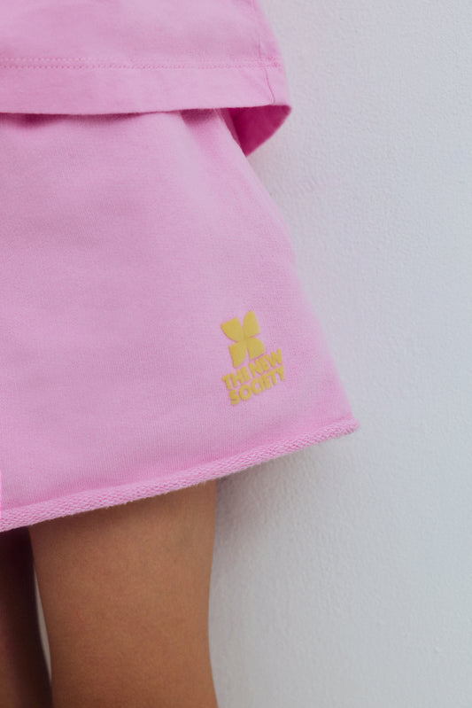 The New Society TNS LOGO Short pink lavander