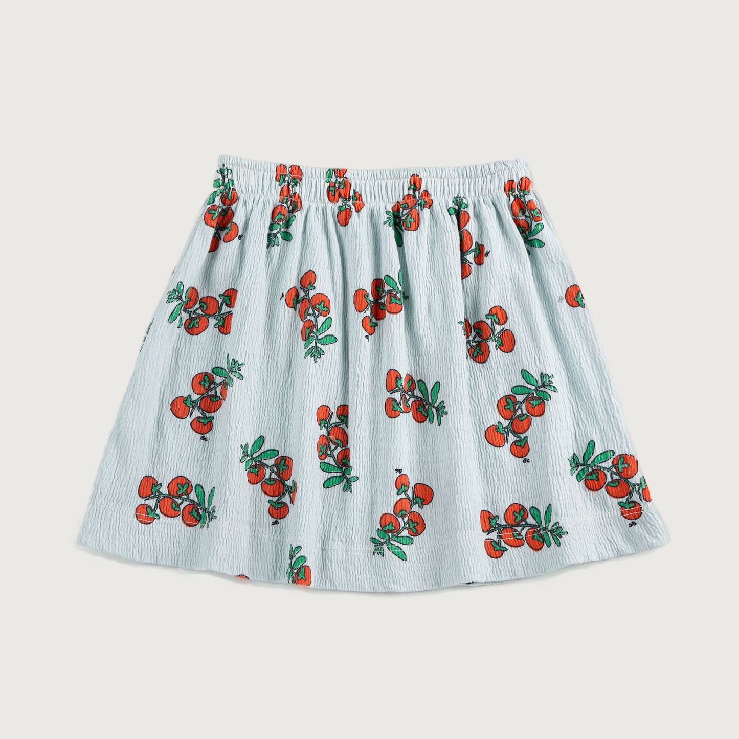 Licht blauw rokje met tomaten print Bobo Choses