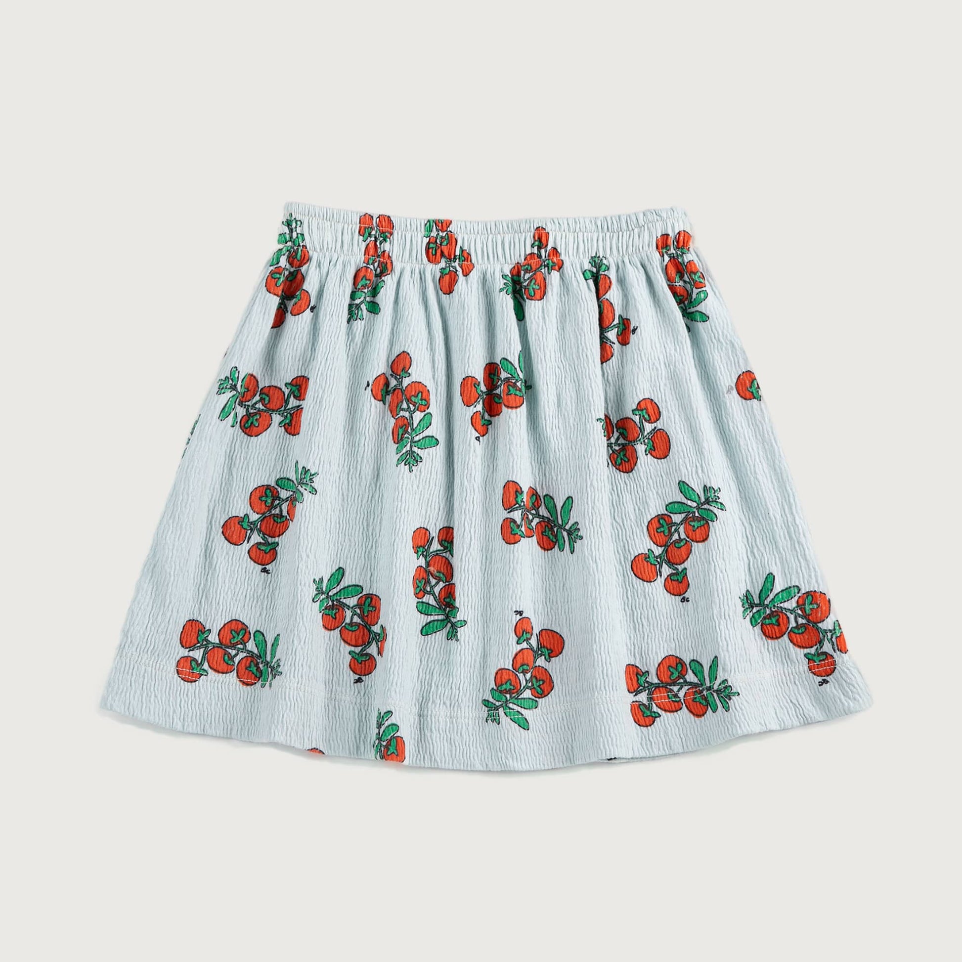 Licht blauw rokje met tomaten print Bobo Choses