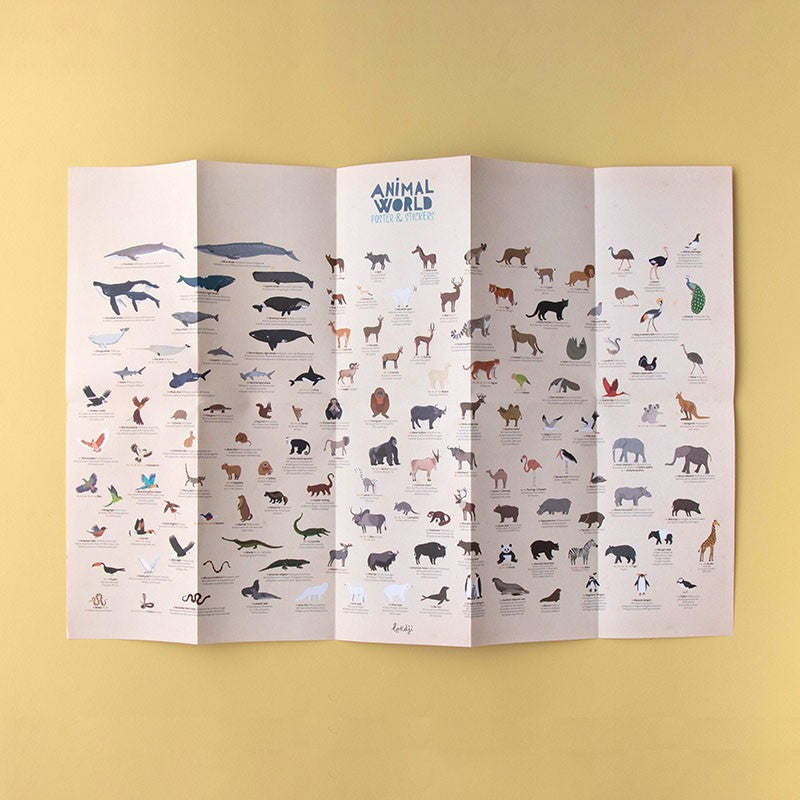 Londji ANIMAL WORLD Posters & stickers 4+