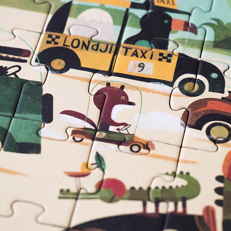 Londji Pocket puzzle VROOM VROOM 4+