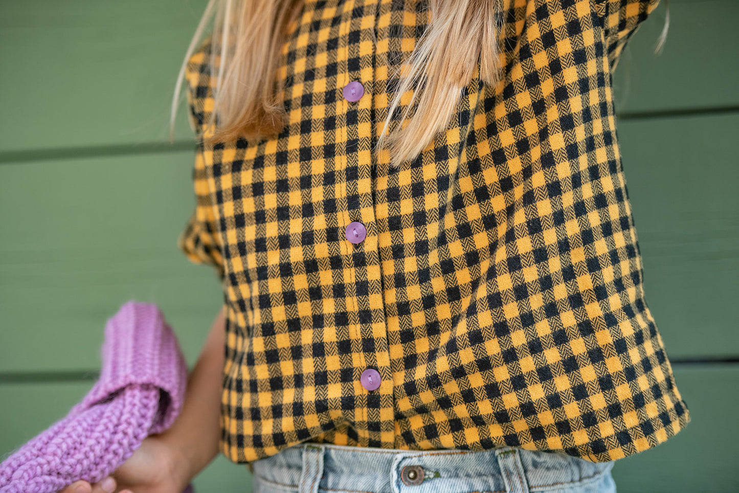 The Campamento CHECKED shirt yellow