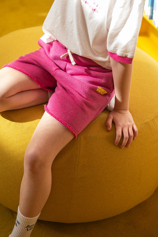 American Vintage Kids Doven short geranium fluo surteint