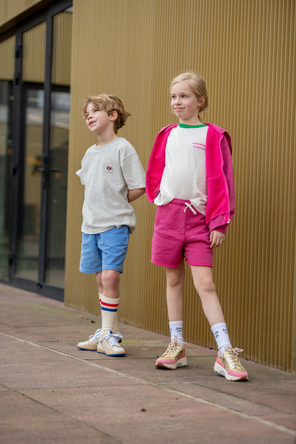 American Vintage Kids Doven sweat geranium fluo surteint