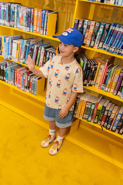 Wynken Nylon badge cap strong blue / 6-12Y