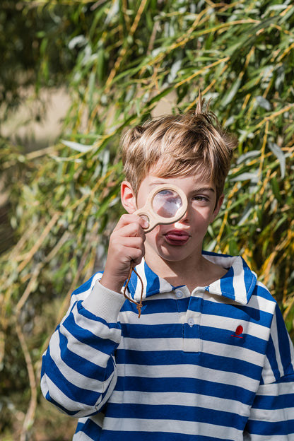 We Are Kids sweat polo blue stripes