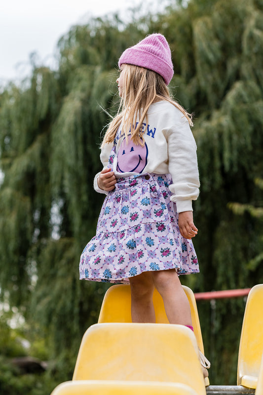 The New Society SMILEY Sweatshirt moonlight white