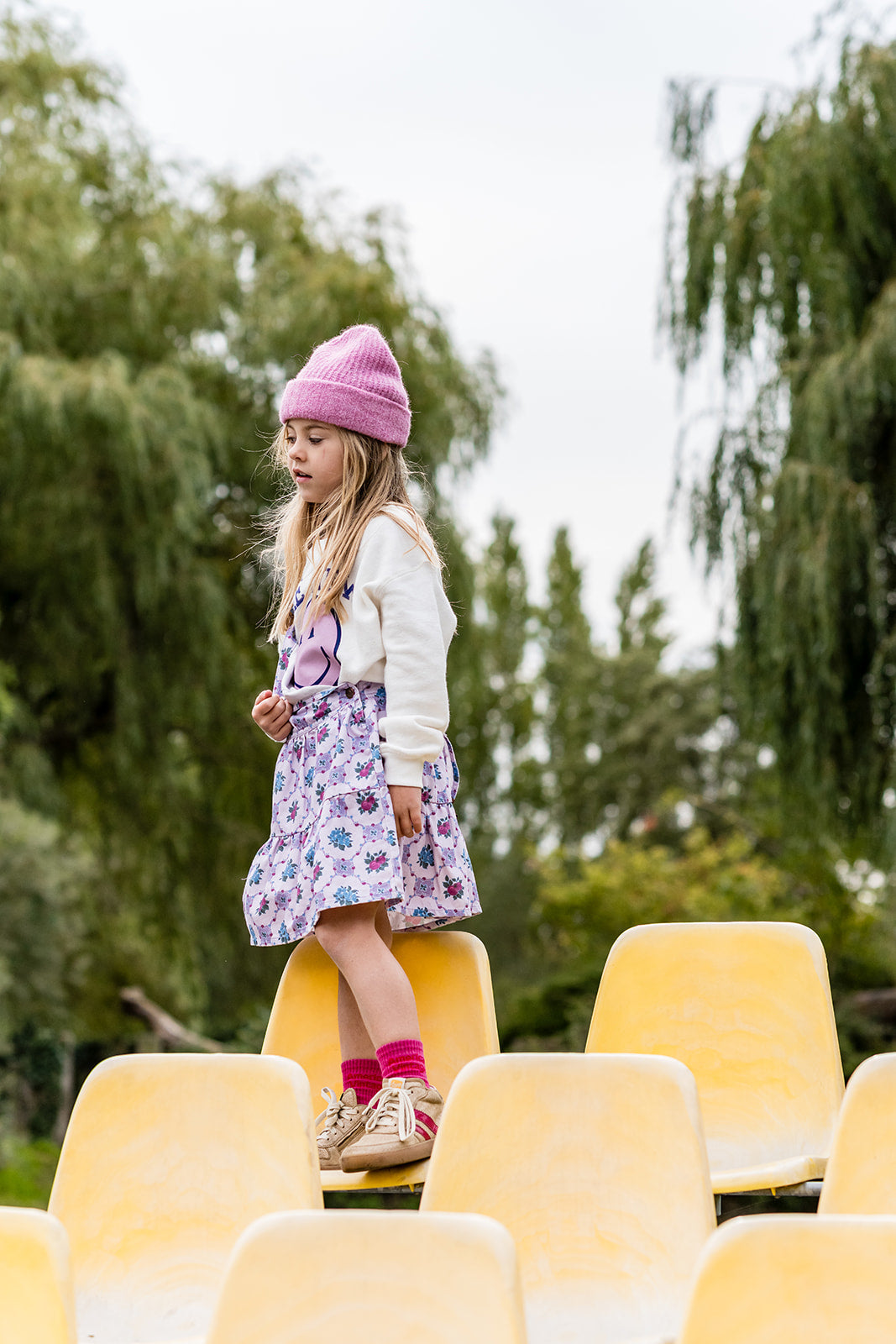 The New Society SMILEY Sweatshirt moonlight white