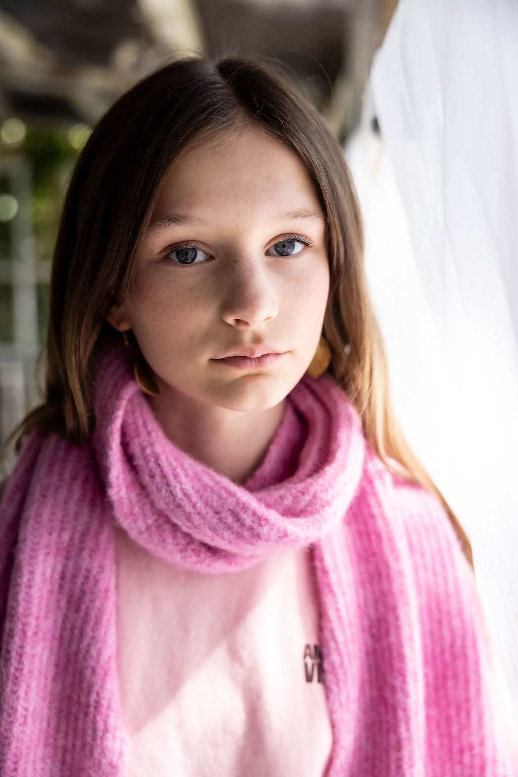 American Vintage Kids EAST scarf rose bubble chine